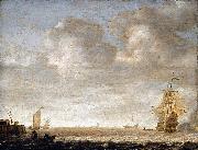 Simon de Vlieger, An Estuary Scene